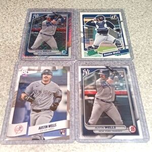 4 card Austin Wells rc.